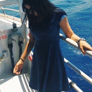 H&M Acid-Wash Casual Skater Dress